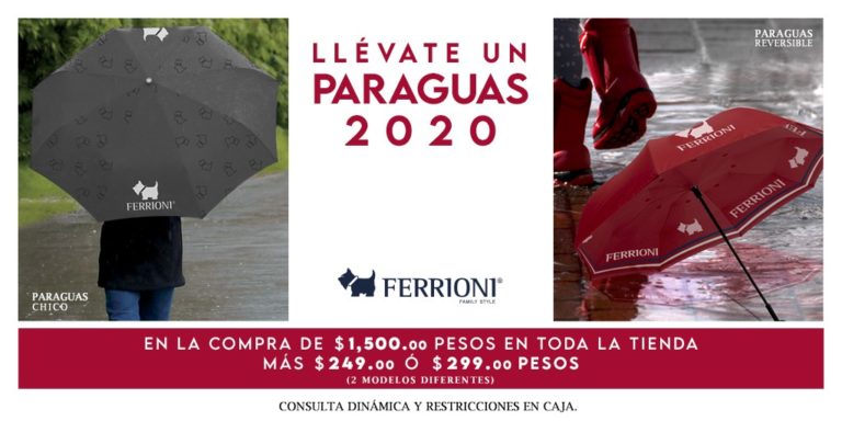 Llévate un paraguas 2020 con Ferrioni